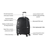 Titan Luggage & Travel Gear X2 International Carry on 20'' hardside Spinner Luggage, black