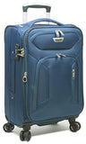 Dejuno Cirrus Lightweight Nylon 3-Piece Spinner Luggage Set-Turquoise