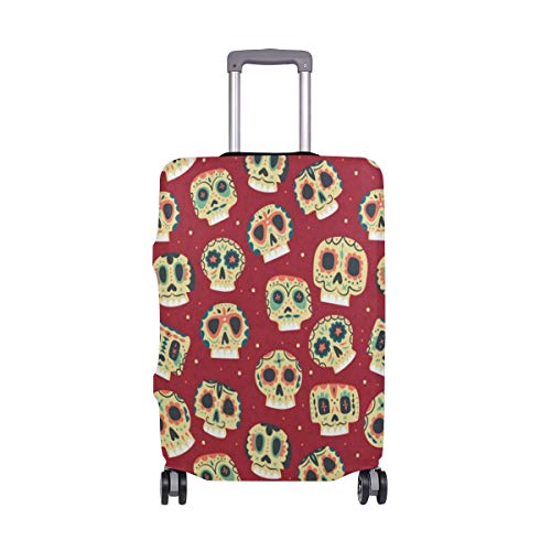 Suitcase Cover Suitcase Cartoon Mexican Skulls Luggage Cover Travel Case Bag Protector for Kid