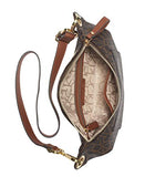 Calvin Klein Sonoma Signature Monogram Belt Bag, brown/khaki/luggage saffiano