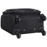 Kenneth Cole Reaction Going Places 16" Polyester Expandable 4-Wheel Carry-on Spinner Luggage, Black
