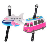 Carise Cartoon Label Strap Suitcase Name Address Tel Tags for Travel Luggage Tag