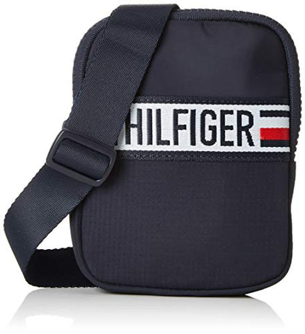 Tommy Hilfiger Compact Xover Sports Tape, Men’s Top-Handle Bag, Blue (Tommy Navy), 2x17x13 cm (B x H T)