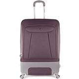 Rockland Luggage Rome Polycarbonate 3 Piece Luggage Set, Lavender, One Size