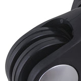 BQLZR 8.5x8.3x4.9cm Black Plastic Left&Right Luggage Universal Wheels Replacement w/6 Srews Pack of
