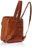 Piel Leather Flap-Over Tablet Backpack, Saddle