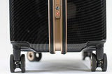 Enkloze X1 Weight Watcher Suitcase Zipperless Self Weighing Carbon Black/Rose Gold TSA Approved