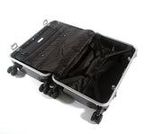Zero Halliburton Carbon Fiber Carry-On 4-Wheel Spinner Travel Case (One Size, Black)