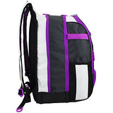 Fuel All Sport Backpack, White/Black/Purple