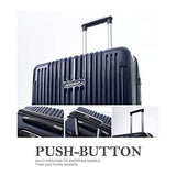 NaSaDen Suitcases with wheels Large luggage TSA Lock ABS+PC [Coffee Gold] 29-Inch German Design lightweight away luggage