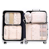 Oee 7 Pcs Luggage Packing Organizers Packing Cubes Set For Travel