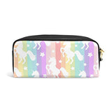 Colourlife Rainbow Unicorn Pu Leather Pencil Case Holder Pouch Makeup Bags For Boys Girls Adults