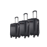 BRIO Luggage 3-Piece Hardside Spinner Luggage Set Silver
