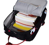 HotStyle Convertible Floral Backpack for Girls - Waterproof fits 14-inch Laptop - Black