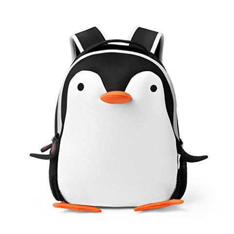 Deer Mum Kids Children Cute Cartoon Animal Schoolbag Toddler Backpack Neoprene Backpack (penguin)