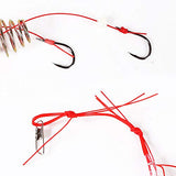 LIZHOUMIL 4Pcs Explosion Luminous Beads Fishing Hook Fishing Lure Bait Trap Feeder Cage Sharp Fishing Hook with Springs 9# (a Box of 2 Total 2 Boxes)