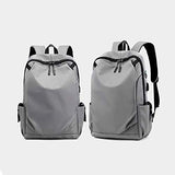 Waterproof 15" Laptop School Backpack Leisure Travel Backpack Student Bookbag Anti-theft Backpack Notebook Computer Backpack (Light Grey)