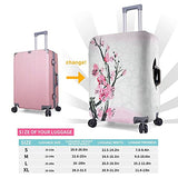 Travel Luggage Cover，Realistic Sakura Blossom - Japanese Cherry Tr，Washable Elastic Durable , With Concealed Zipper Suitcase Protector Fits For 22-24 Inch -M.