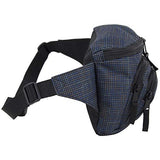 New Fuel Signature Triple Pocket High Capacity Belt Bag, Fanny Pack (Expandability Min. 34 In - Max. 48 In) - Blue Graident Ripstop Print