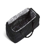 Vera Bradley Women's Recycled Lighten Up Reactive Travel Duffle Bag, Black, One Size