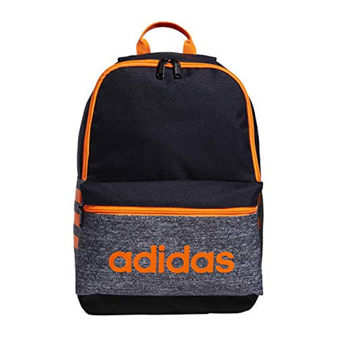 adidas Boys' Youth Classic 3S Backpack, Jersey Onix/Legend Ink/Signal Orange, One Size