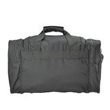 DALIX 17" Duffle Travel Bag Front Mesh Pockets in Black