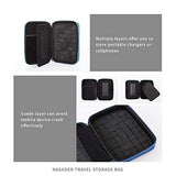 NaSaDen Hardshell Travel Storage Case Nintendo Switch Storage Case Hard Portable Travel Carry Case Shell Pouch for Hard Storage Case, Nintendo Switch Case Game Console & Accessories [Coffee Brown]