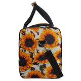 NGIL Canvas 23" Duffle Bags (Sunflower w/Cow-Black)