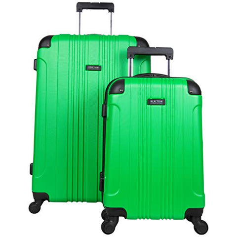 Kenneth Cole Reaction Out Of Bounds 2-Piece Hardside 4-wheel Spinner Luggage Set: 20" Carry-On & 28" Checked Suitcase, Kelly Green