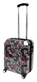 KARRIAGE-MATE Hardside Carryon Expandable Luggage with Spinner Wheels, TSA Lock (Paisley and Butterfly)