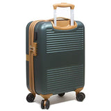 Dejuno Garland Hardside 3-Piece Spinner Luggage Set With USB Port, Green