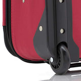 Travelers Club Genova Expandable Luggage Set, Red, 3 Piece