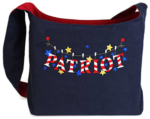 Dancing Participle Patriot Embroidered Sling Bag
