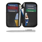 Travel Wallet & Family Passport Holder RFID Blocking Document Holder & Organizer Protects Your