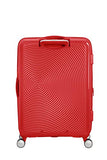 American Tourister Soundbox - Spinner Medium Expandable Suitcase, 67 cm, 81 liters, Red (Coral Red)