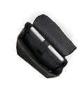 Kenneth Cole Reaction Colombian Leather Single Gusset Flapover Computer Backpack, 14.1", Black