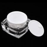 Baoblaze Acrylic Empty Cosmetic Face Refillable Container Cream Makeup Powder Jar Pot - 30g