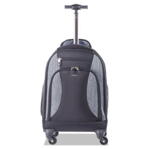 bugatti BKPW2622 Matt BackPack on Wheels, 13" x 7.5" x 21", Polyester, Black