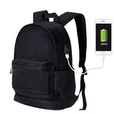 Unisex Anti-Theft Travel Backpack, Waterproof School Backpacks with USB Charging Port Business