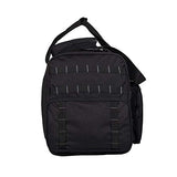 K-Cliffs Tactical Range Duffel Military Molle Gear Travel Sports Gym Bag Lockable Zippers with US Flag Patch 30 Inch Large Black