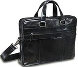 Mancini Bridge Single Compartment 15.6'' Laptop/Tablet Briefcase Black
