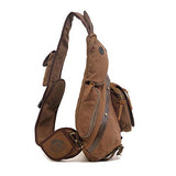 Augur Men Chest Back Pack Bag Satchel Single Shoulder Fashion Canvas Backpack Man Rucksack
