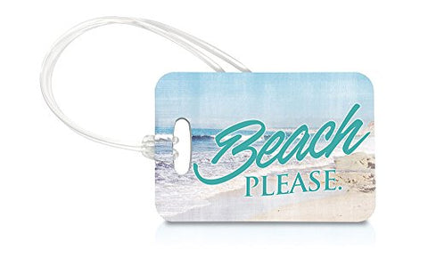 Vacation (Beach Please) Luggage Tag And Zipper Pull