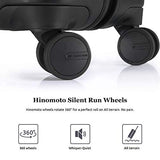 GoPenguin Luggage, Carry On Luggage with Spinner Wheels, Hardshell Suitcase for Travel with Built in TSA Lock Black