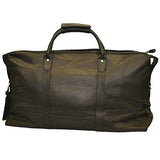 Canyon Outback Falls Canyon 22-Inch Leather Cabin Duffel Bag, Black, One Size