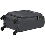 Amazonbasics Lightweight Softside Spinner - 22-Inch, Grey