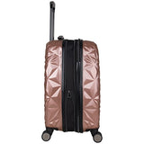 Aimee Kestenberg Women'S 20" Abs Expandable 8-Wheel Upright Carry-On Luggage, Rose Gold