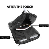 ABage Convertible Messenger Bag Daypack Travel School Laptop Backpack Briefcase Bookbag, Grey