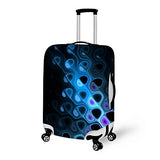 For U Designs 18-22 Inch Small Blue Luxury Spandex Luggage Cover Suitcase Protective Cover For Boys