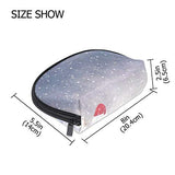 Cosmetic Bag Christmas Snowmen Customized Shell Makeup Bags Organizer Portable Pouch for